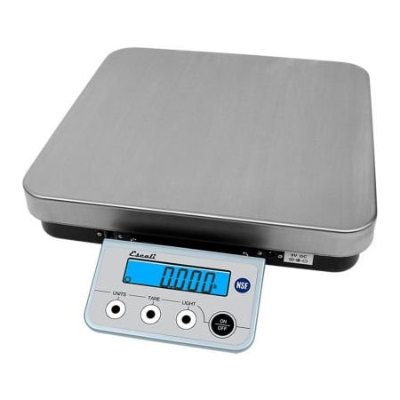 San Jamar Escali RL136 Portion Control Scale, 13lb x 0.1oz/6kg x 2g, Stainless Steel RL136